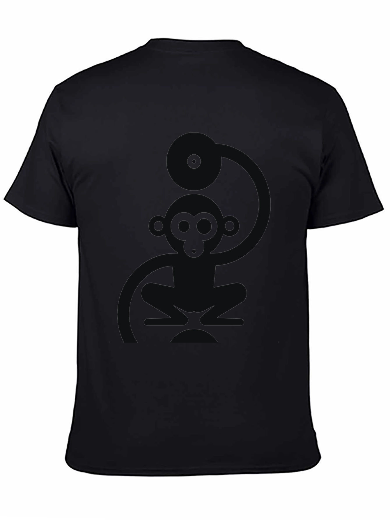 Cool Monkey DJ Black T-Shirt