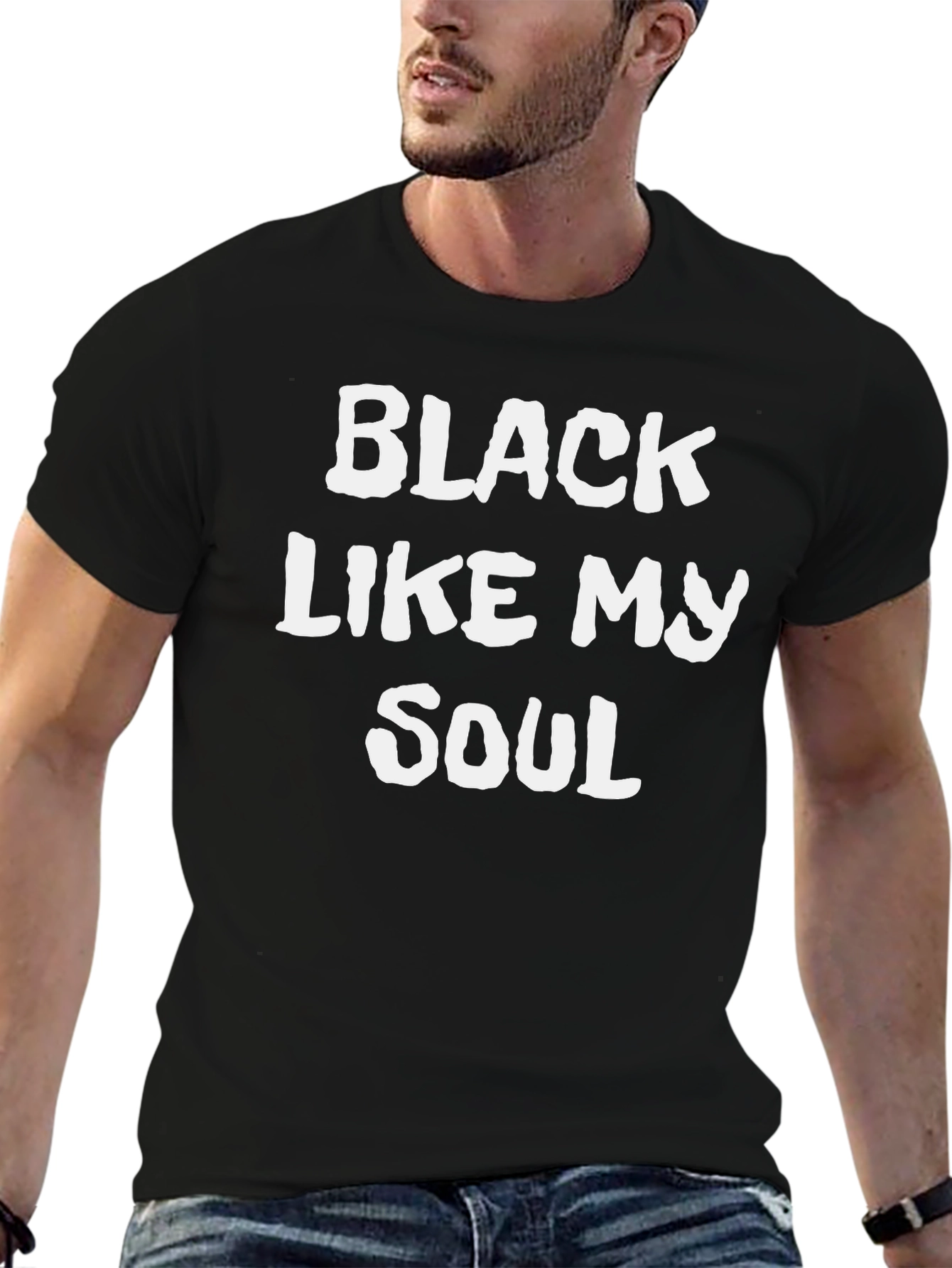 Black Like My Soul T-Shirt - Bold Statement Tee