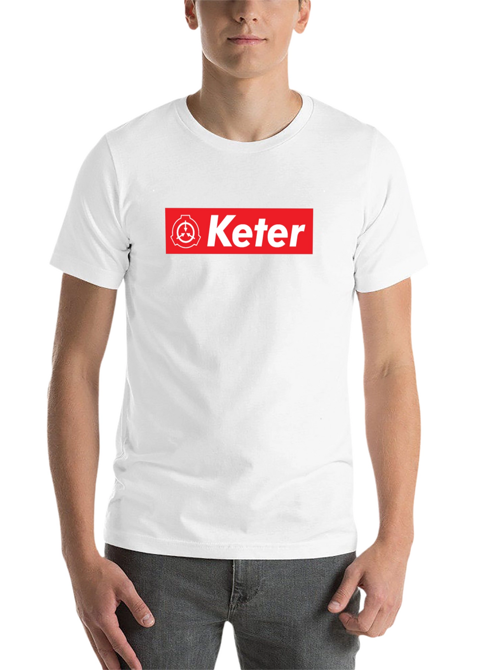 Keter SCP Foundation T-Shirt - Red Box Logo Design