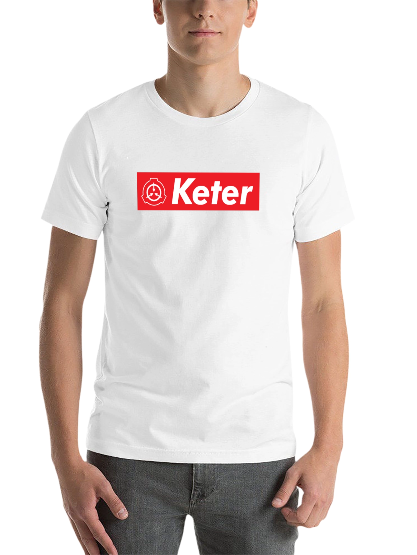 Keter SCP Foundation T-Shirt - Red Box Logo Design