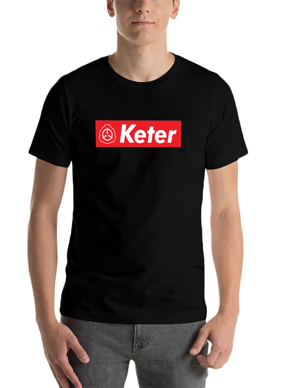 Keter SCP Foundation T-Shirt - Red Box Logo Design