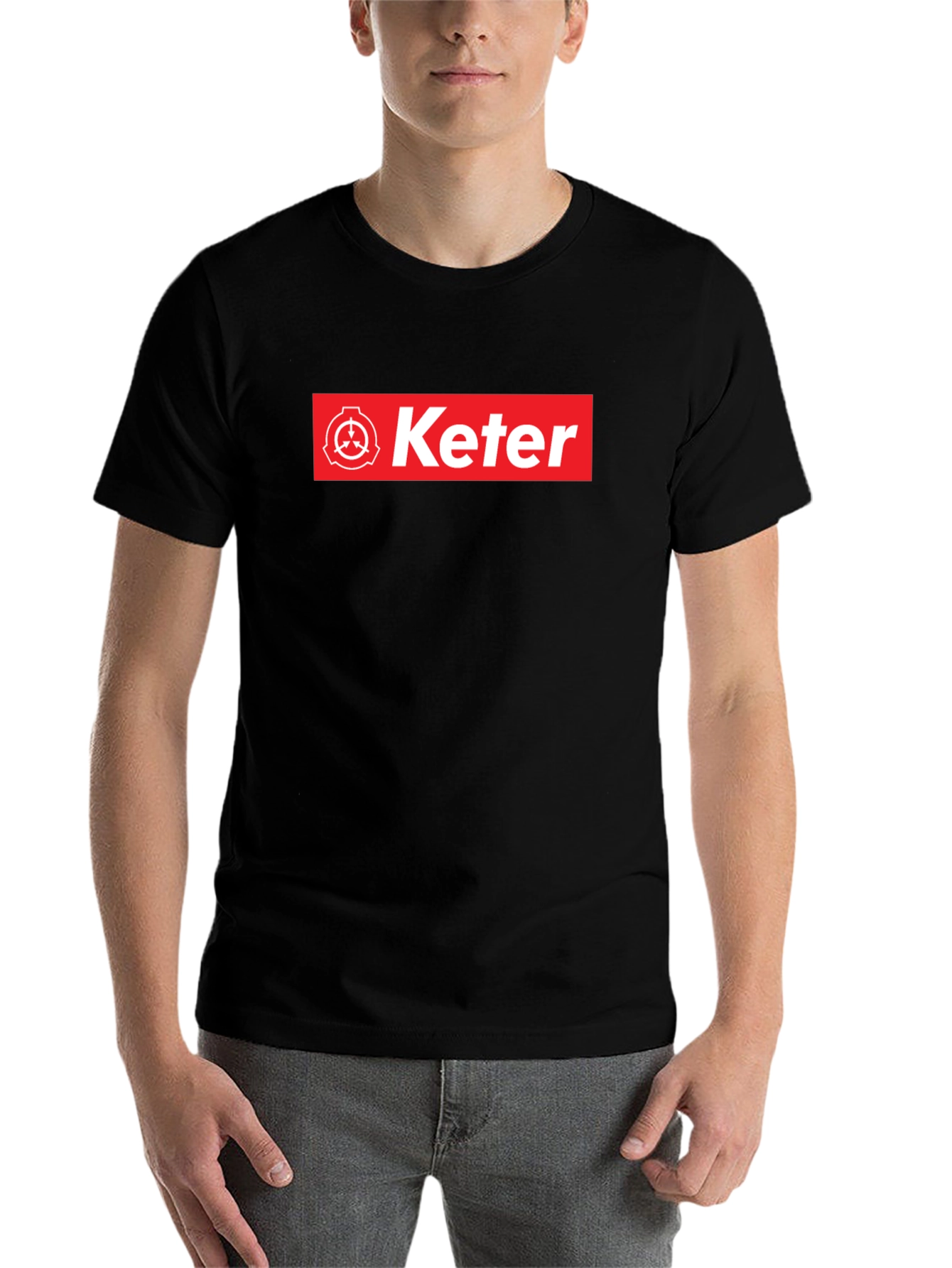 Keter SCP Foundation T-Shirt - Red Box Logo Design