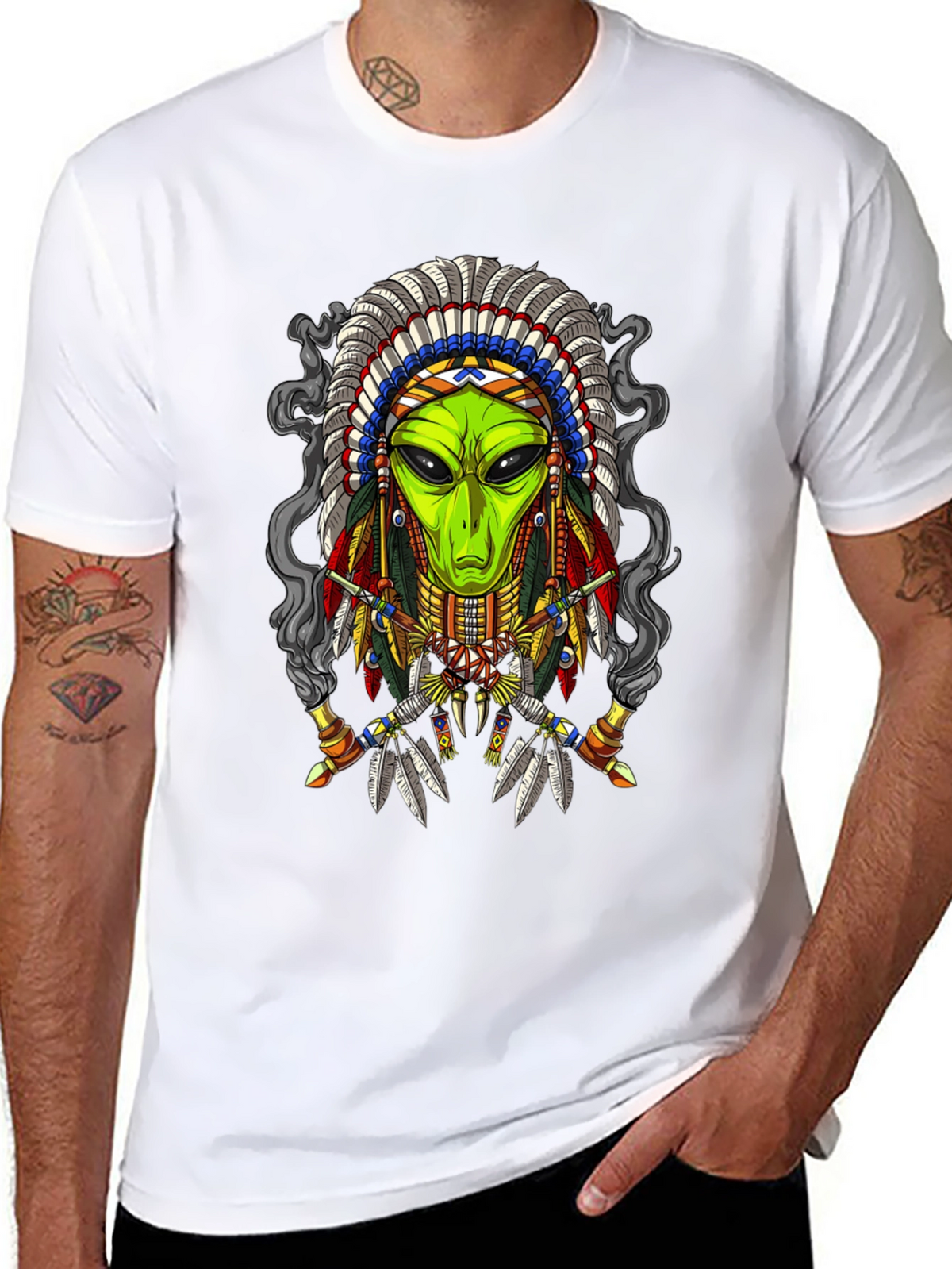 Alien Chief T-Shirt - Unique Graphic Tee