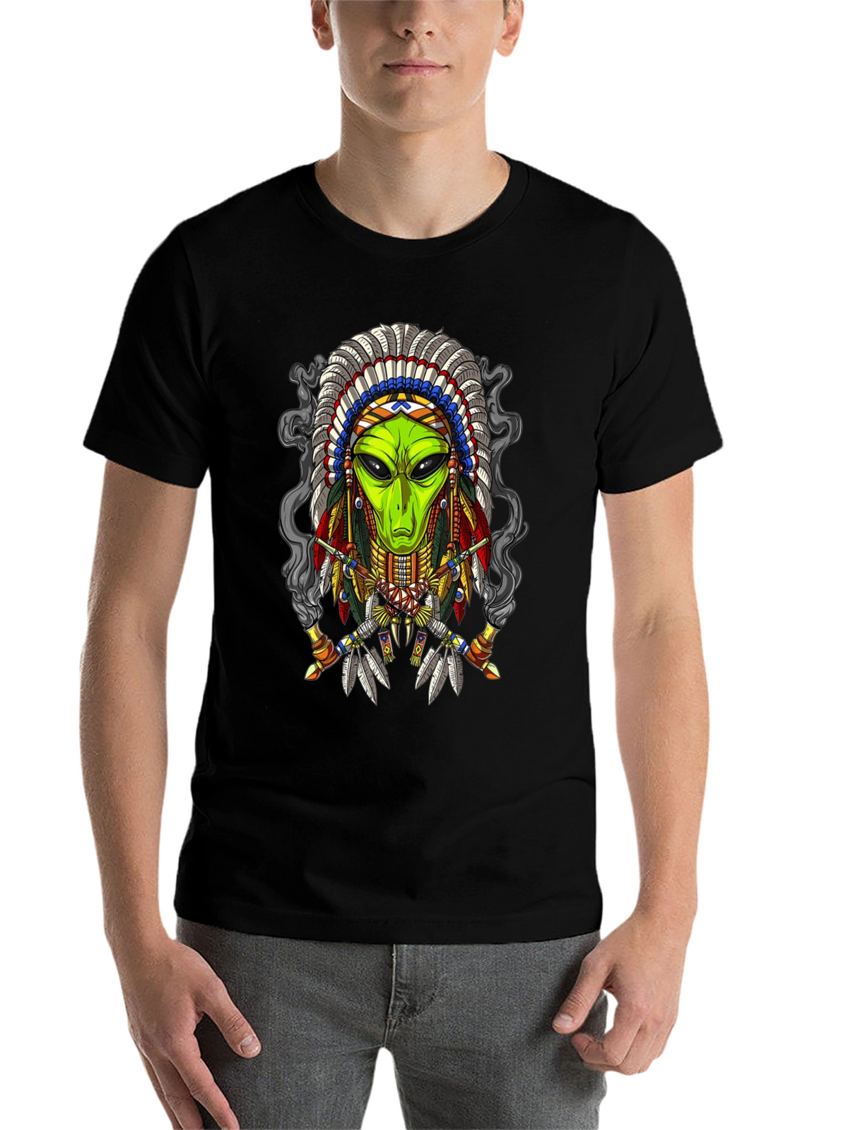 Alien Chief T-Shirt - Unique Graphic Tee