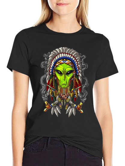 Alien Chief T-Shirt - Unique Graphic Tee