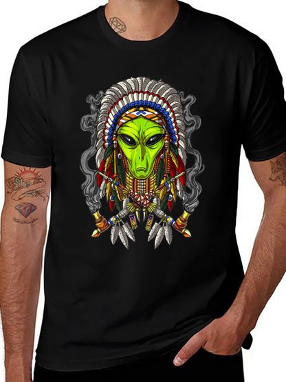 Alien Chief T-Shirt - Unique Graphic Tee