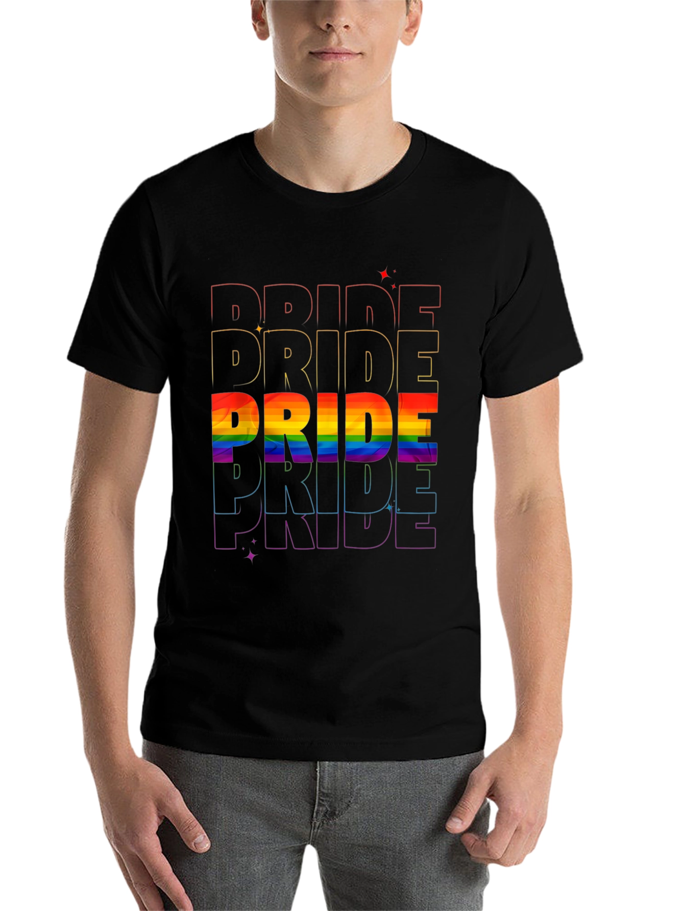 Pride Rainbow T-Shirt LGBTQ+ Pride Month
