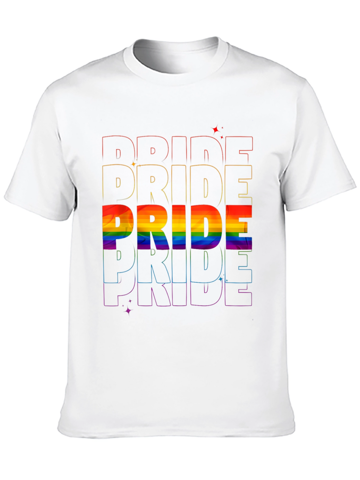 Pride Rainbow T-Shirt LGBTQ+ Pride Month