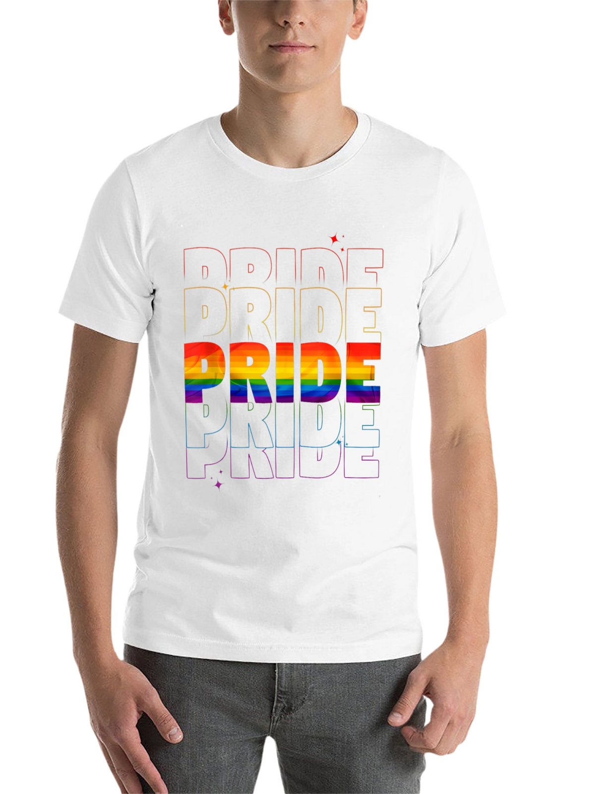 Pride Rainbow T-Shirt LGBTQ+ Pride Month