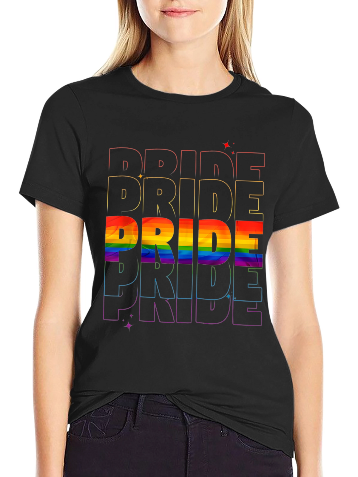 Pride Rainbow T-Shirt LGBTQ+ Pride Month