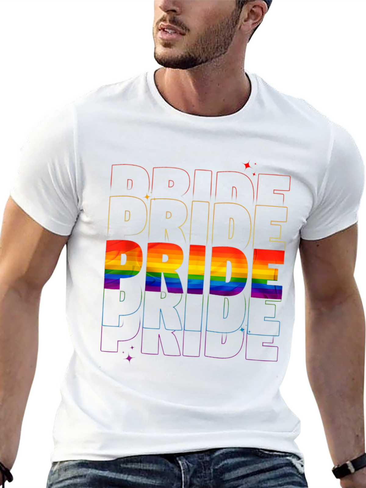 Pride Rainbow T-Shirt LGBTQ+ Pride Month