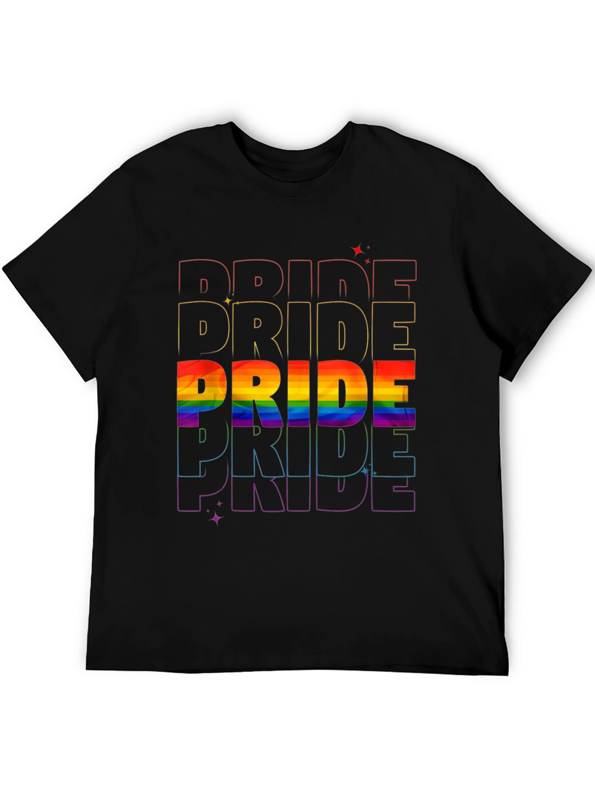Pride Rainbow T-Shirt LGBTQ+ Pride Month