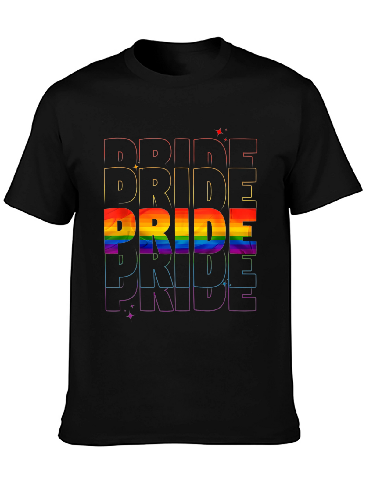 Pride Rainbow T-Shirt LGBTQ+ Pride Month
