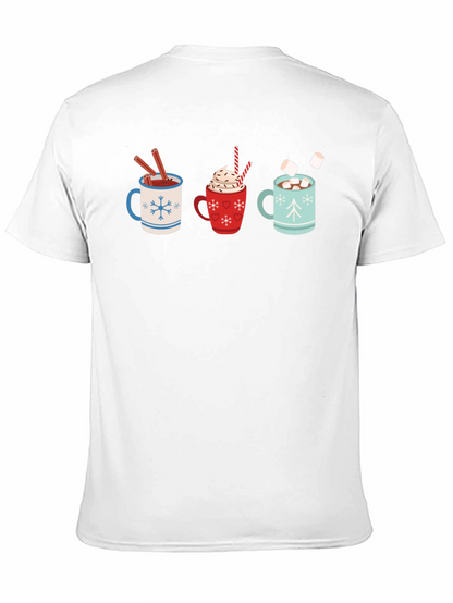 Hot Cocoa Mugs Graphic T-Shirt