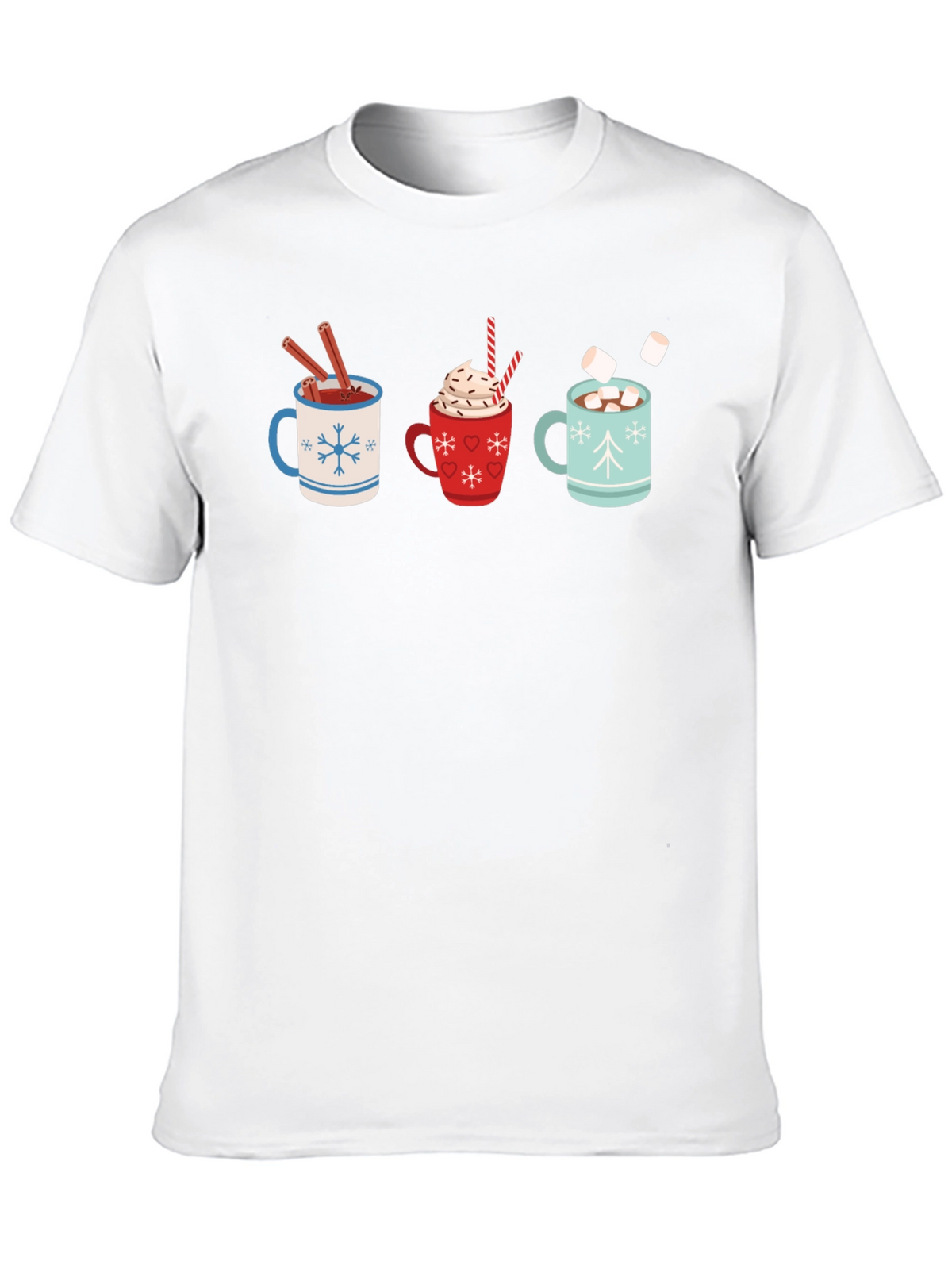 Hot Cocoa Mugs Graphic T-Shirt