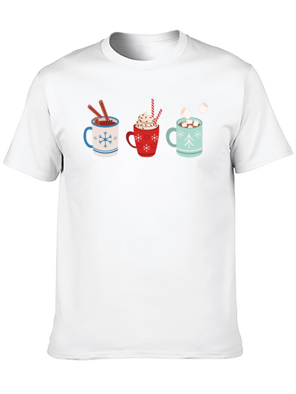 Hot Cocoa Mugs Graphic T-Shirt