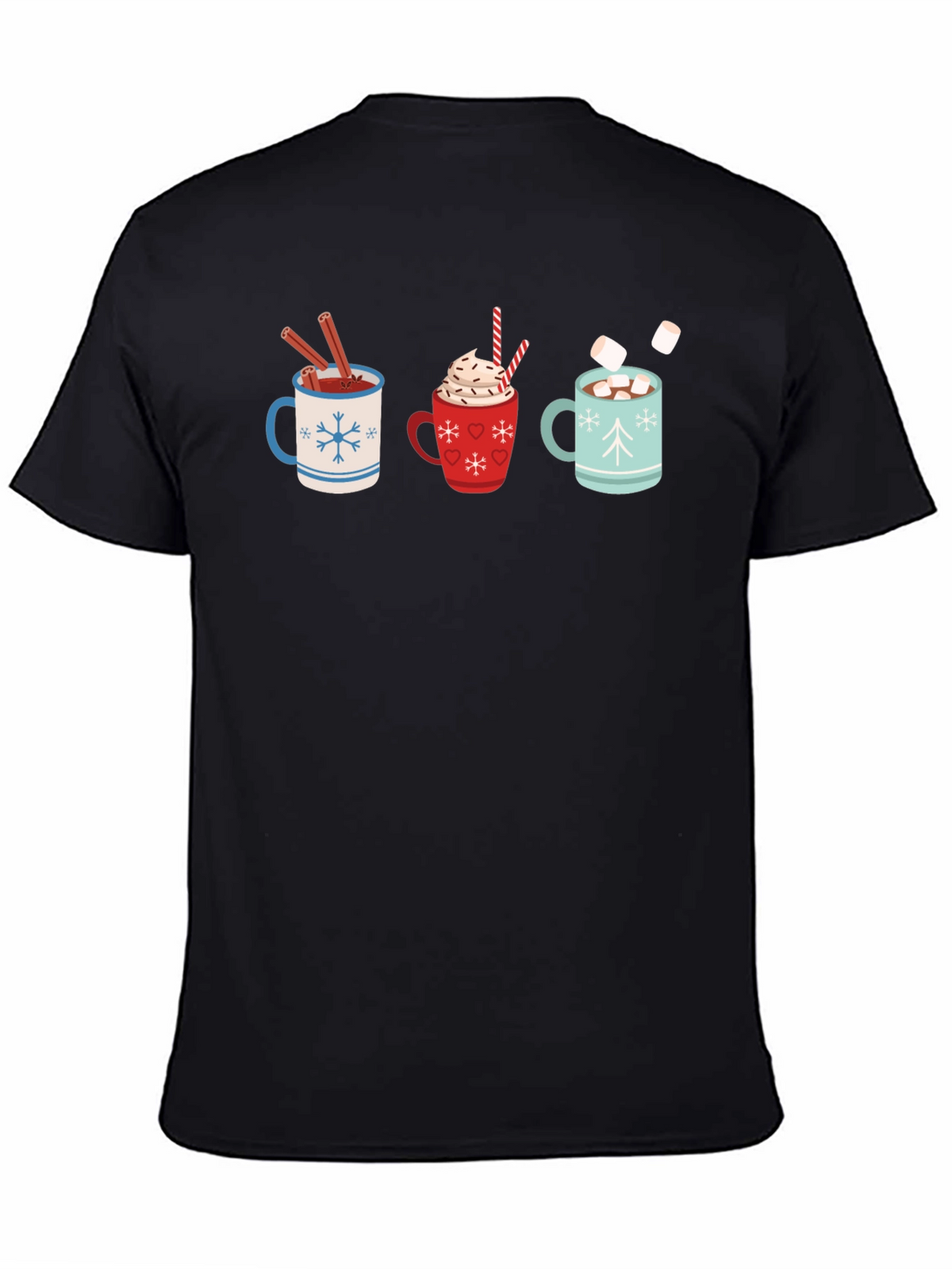 Hot Cocoa Mugs Graphic T-Shirt