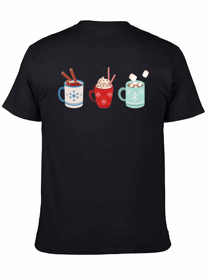 Hot Cocoa Mugs Graphic T-Shirt