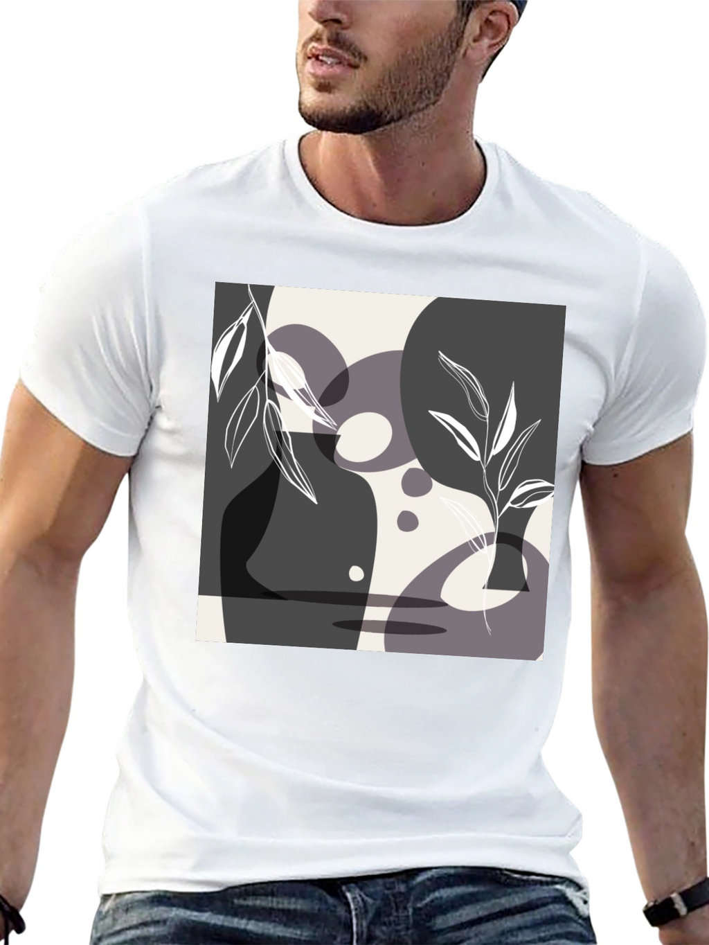 Abstract Art Black T-Shirt