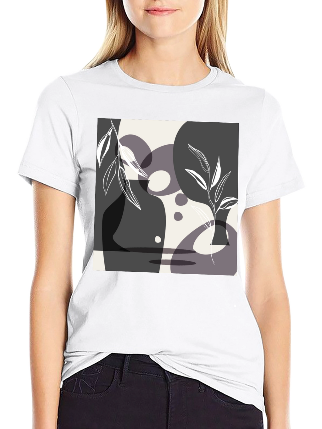 Abstract Art Black T-Shirt