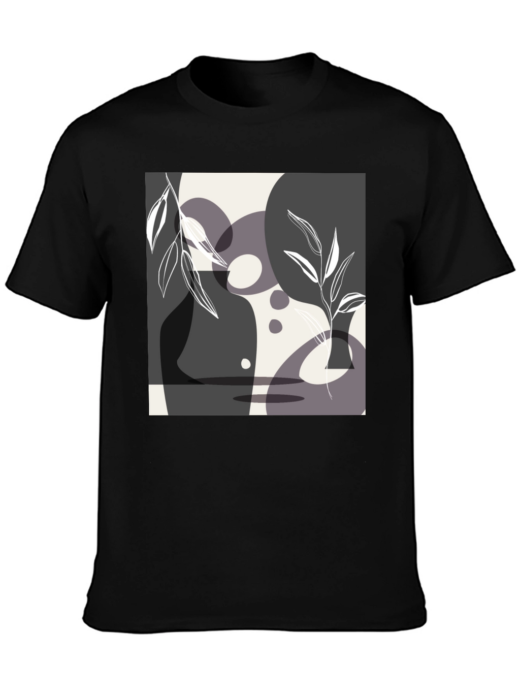 Abstract Art Black T-Shirt