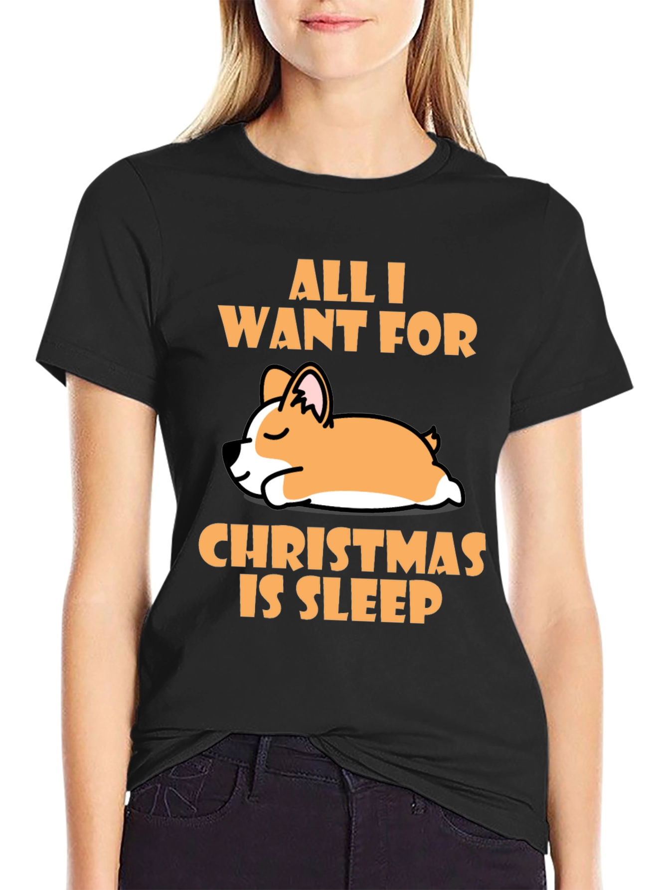 All I Want for Christmas Is Sleep Dog T-Shirt