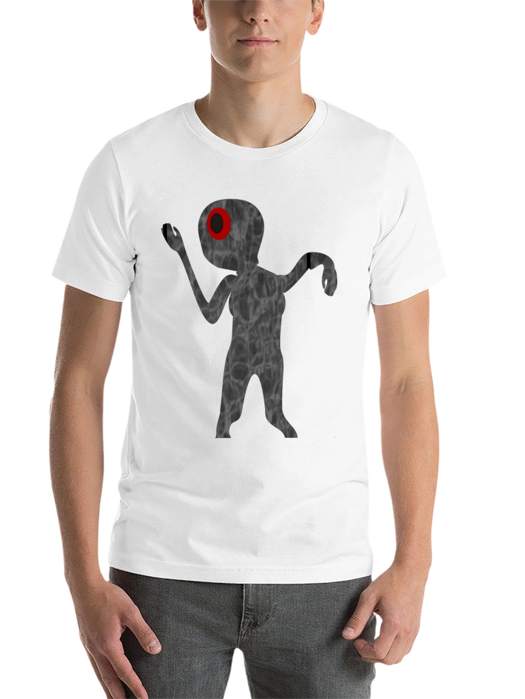 Unique Alien Graphic T-Shirt - Black