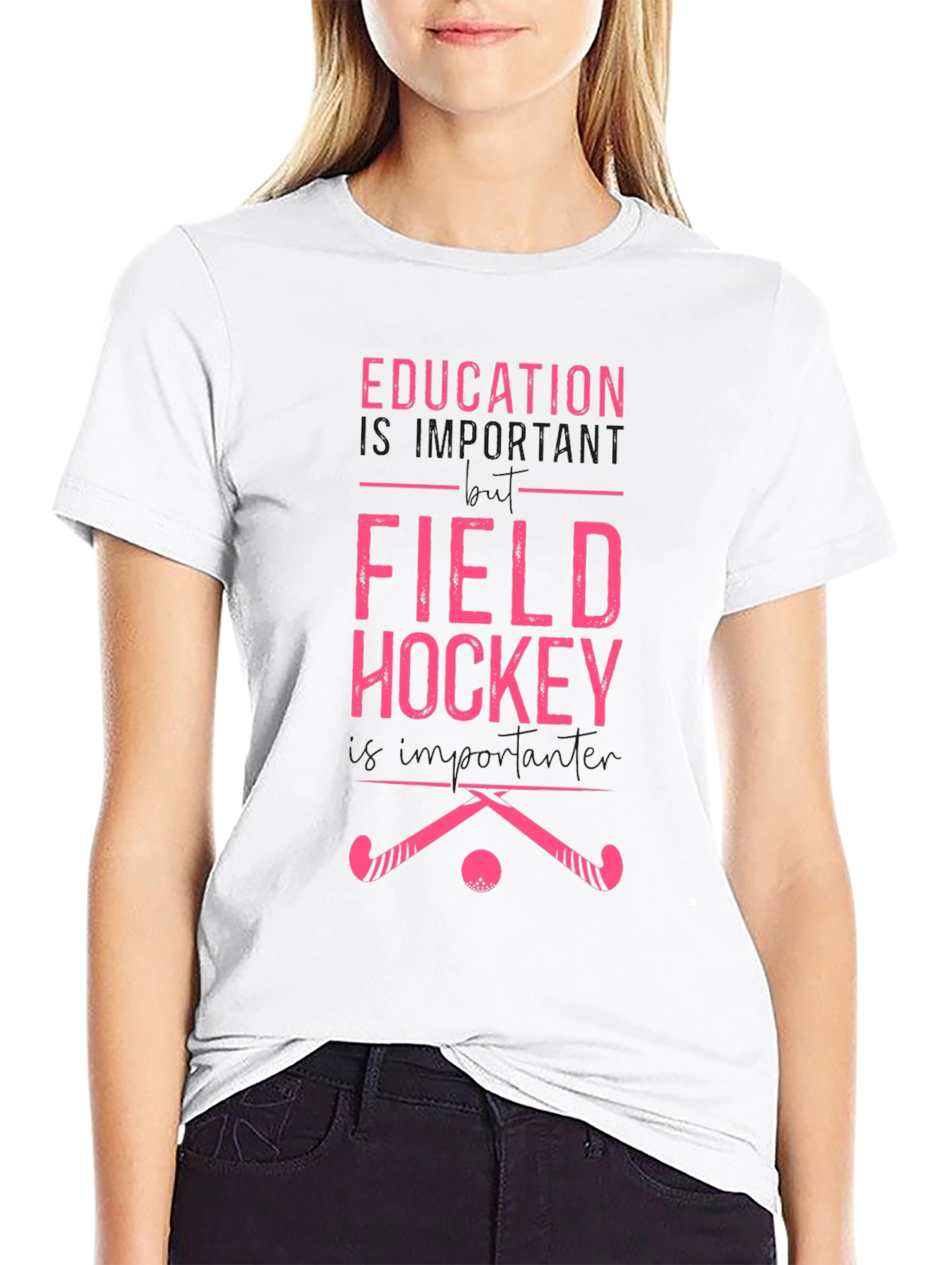 Field Hockey T-Shirt - Education is Important
