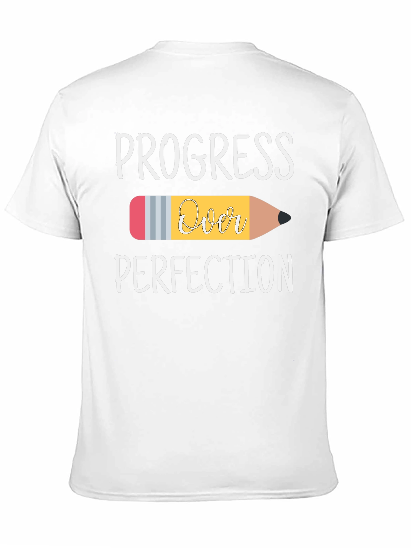 Progress Over Perfection Pencil Graphic T-Shirt