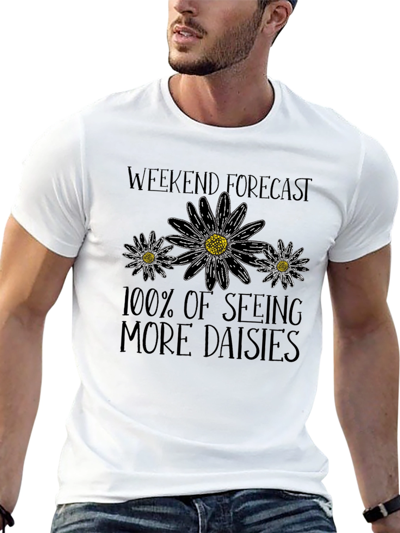 Weekend Forecast: 100% Daisies Graphic Tee
