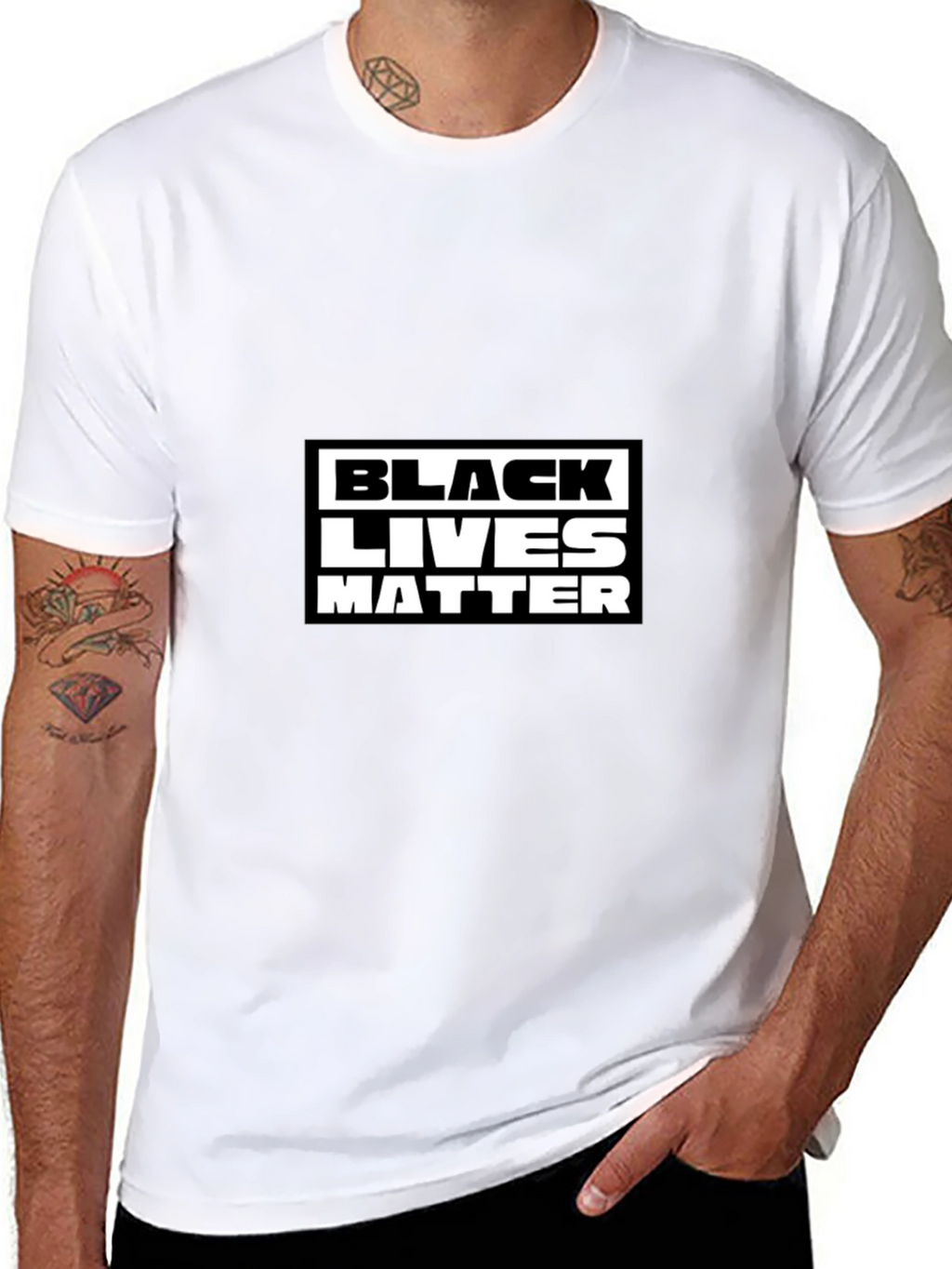 Black Lives Matter Graphic Tee - Mens Black T-Shirt