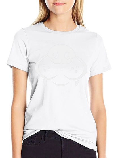 Dog Face Graphic Tee - Black Cotton T-Shirt