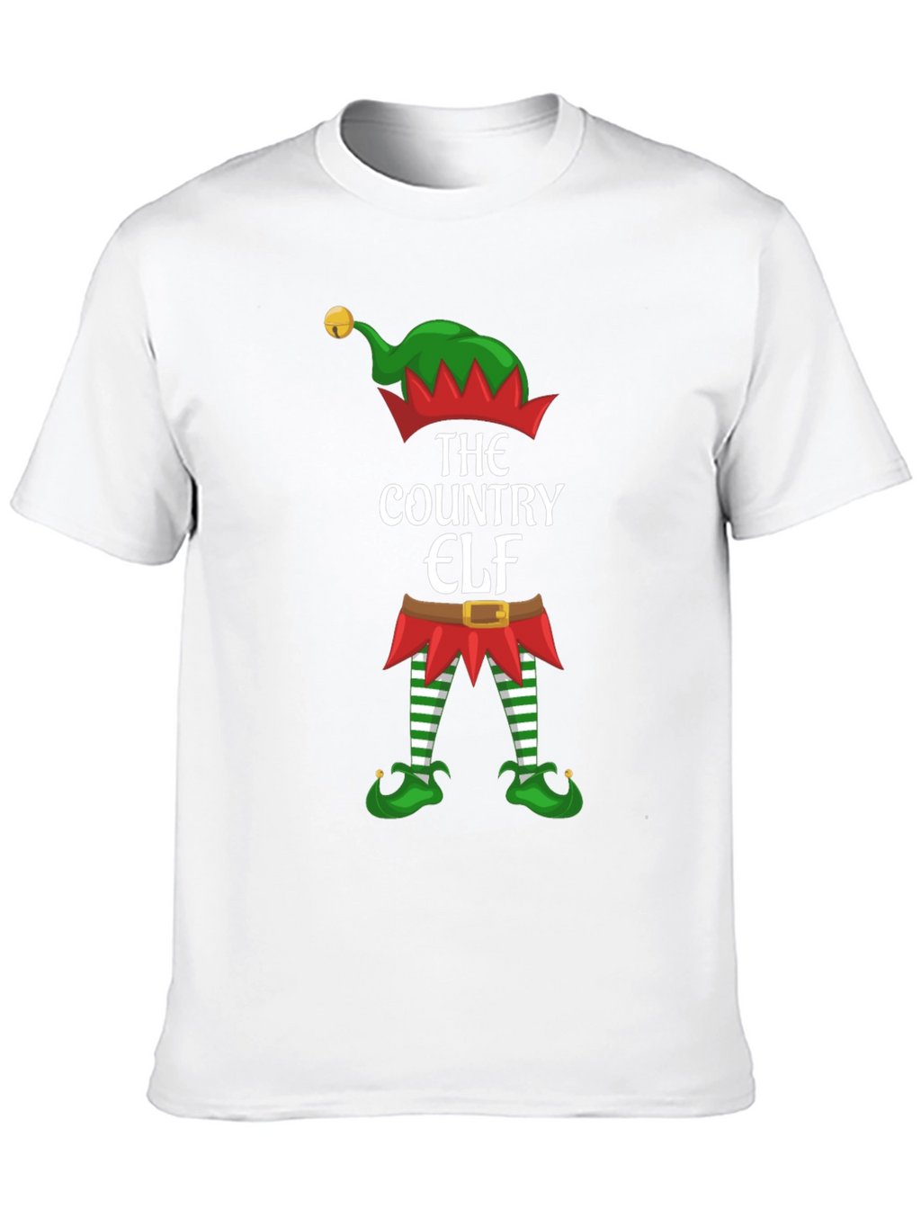 Country Elf Christmas T-Shirt Holiday Tee