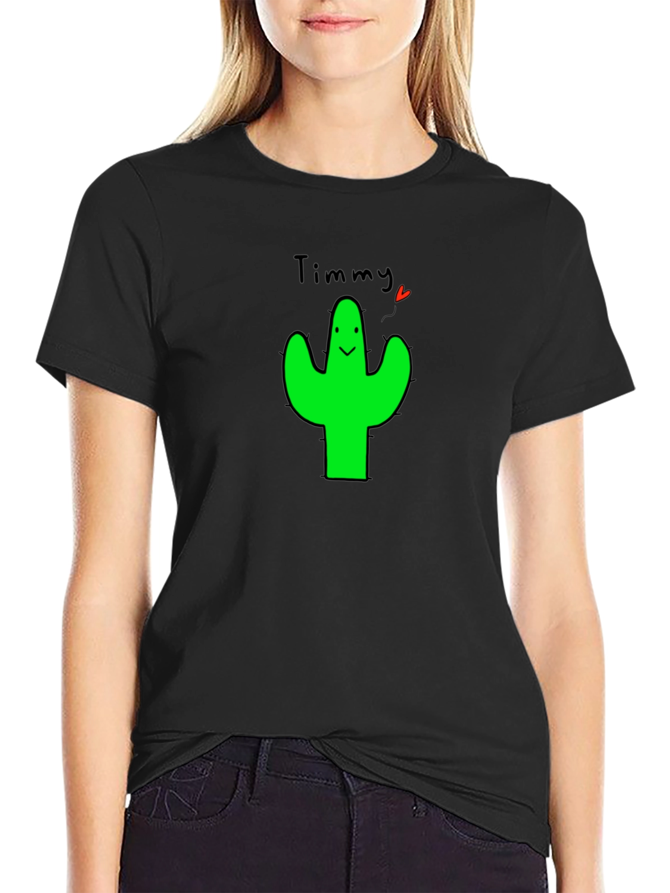 Timmy Cactus Graphic T-Shirt - Cute & Trendy