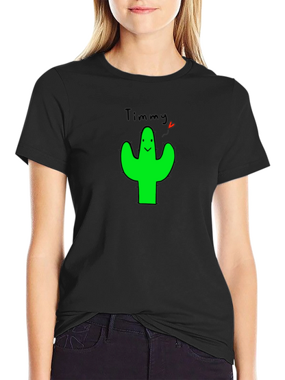 Timmy Cactus Graphic T-Shirt - Cute & Trendy