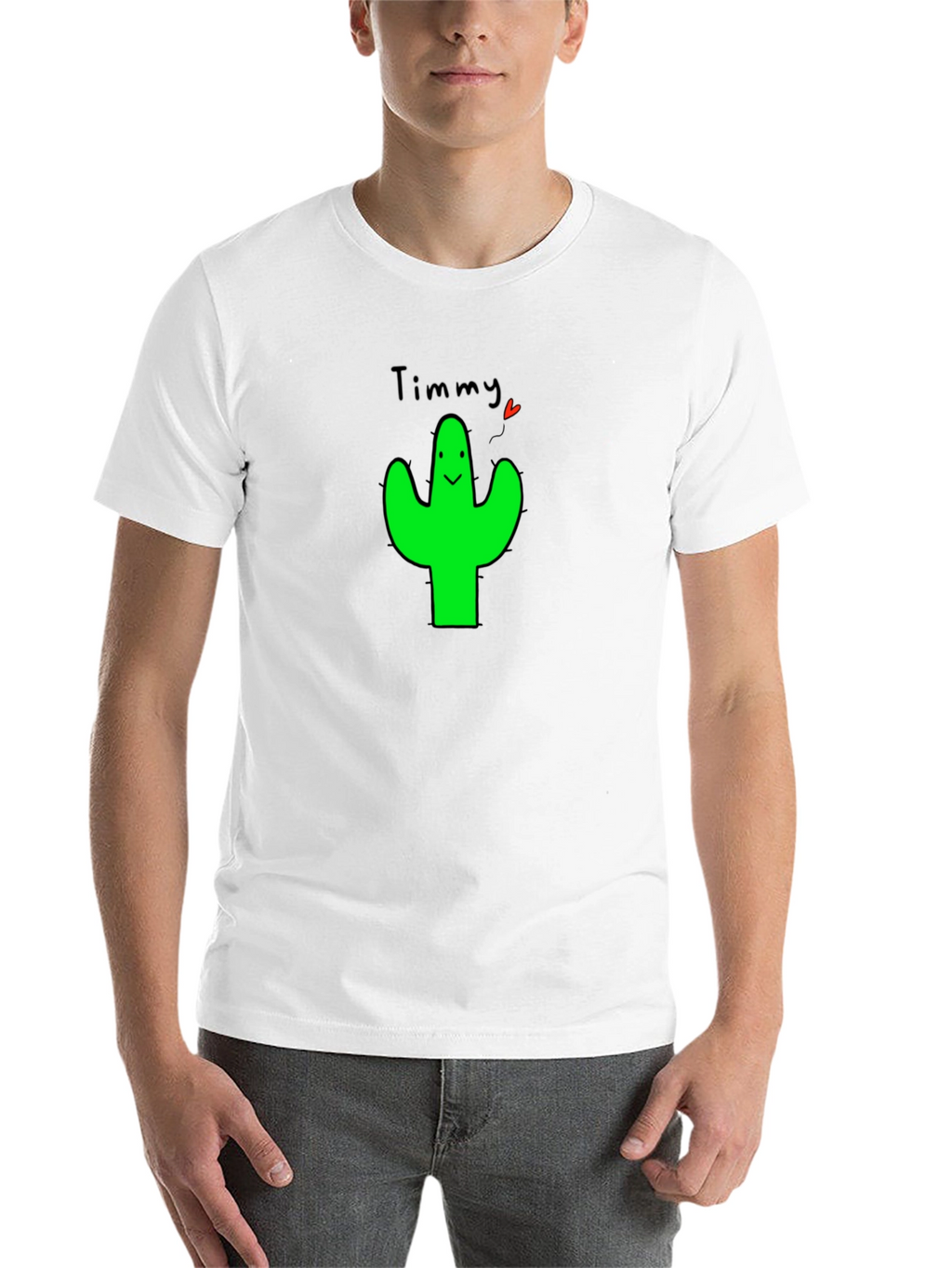 Timmy Cactus Graphic T-Shirt - Cute & Trendy