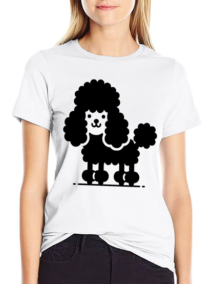 Poodle Graphic Tee - Cute Dog Lover Shirt