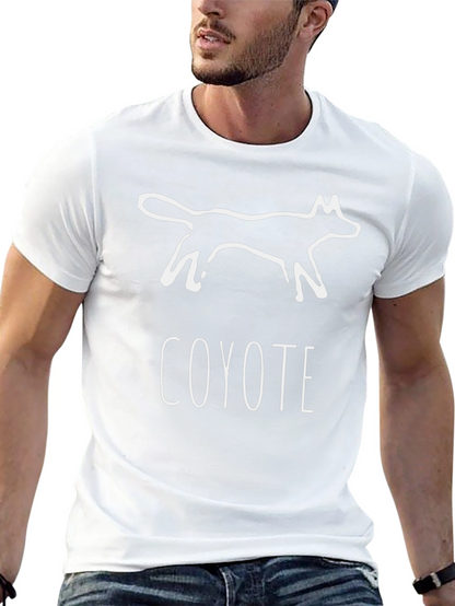 Coyote Graphic Print Black T-Shirt