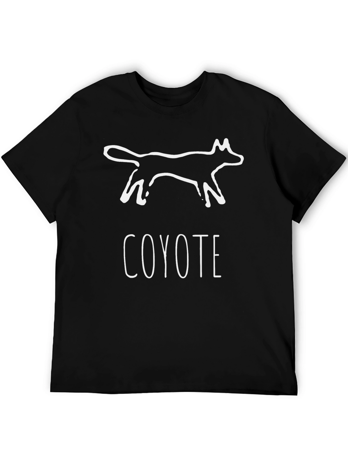 Coyote Graphic Print Black T-Shirt
