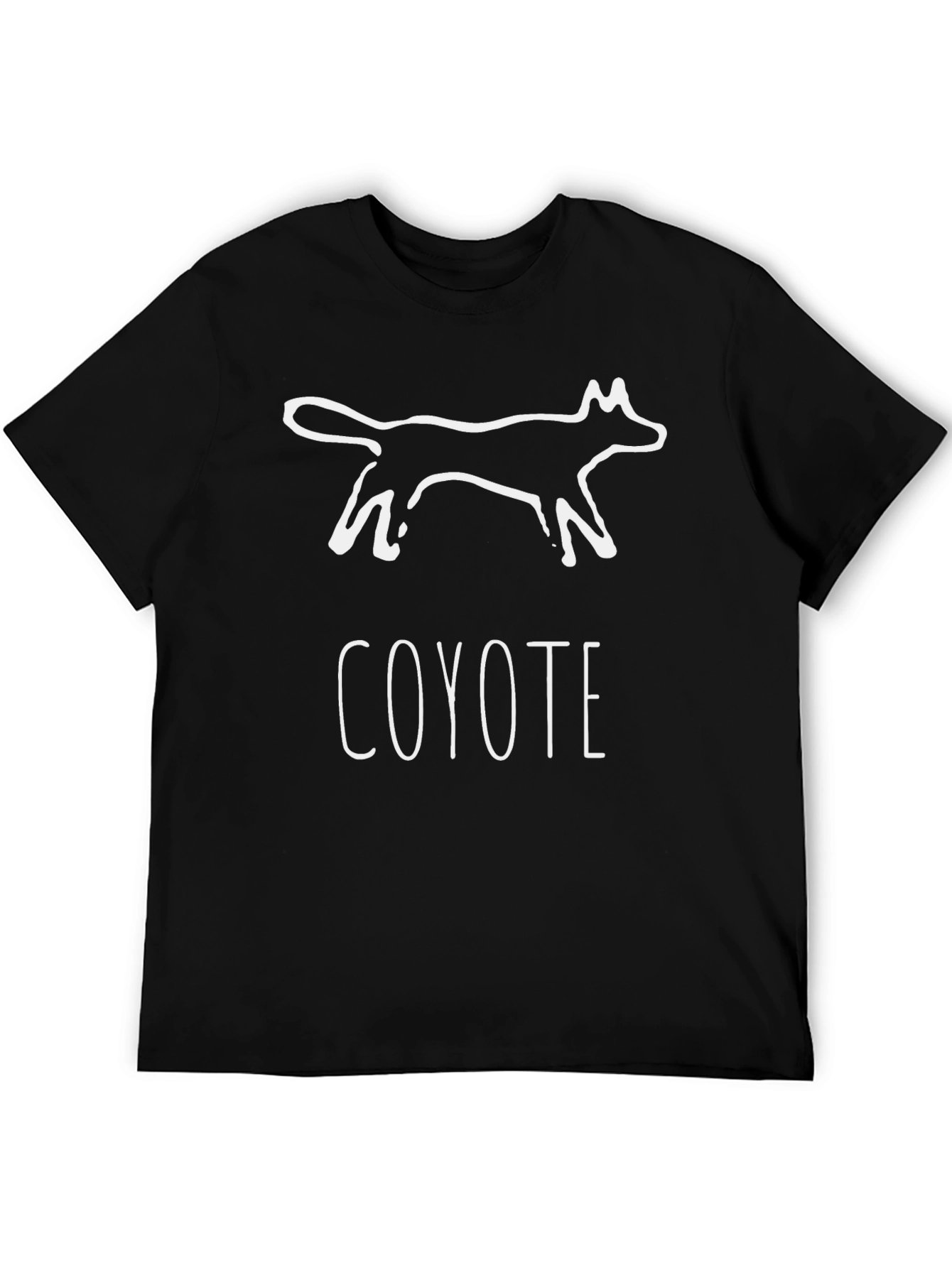Coyote Graphic Print Black T-Shirt