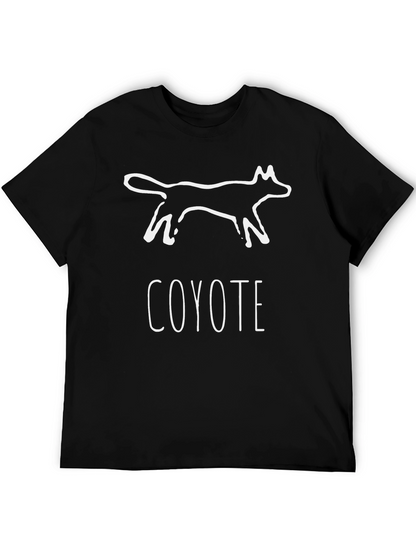 Coyote Graphic Print Black T-Shirt