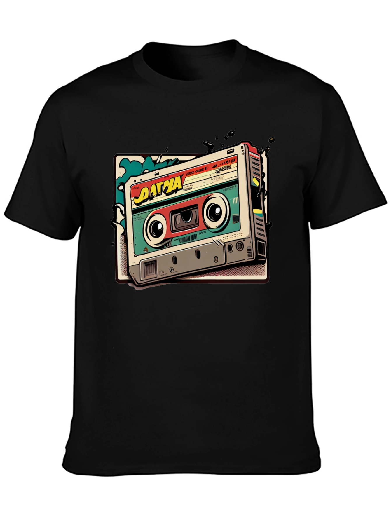 Retro Cassette Graphic Tee - Vintage Style