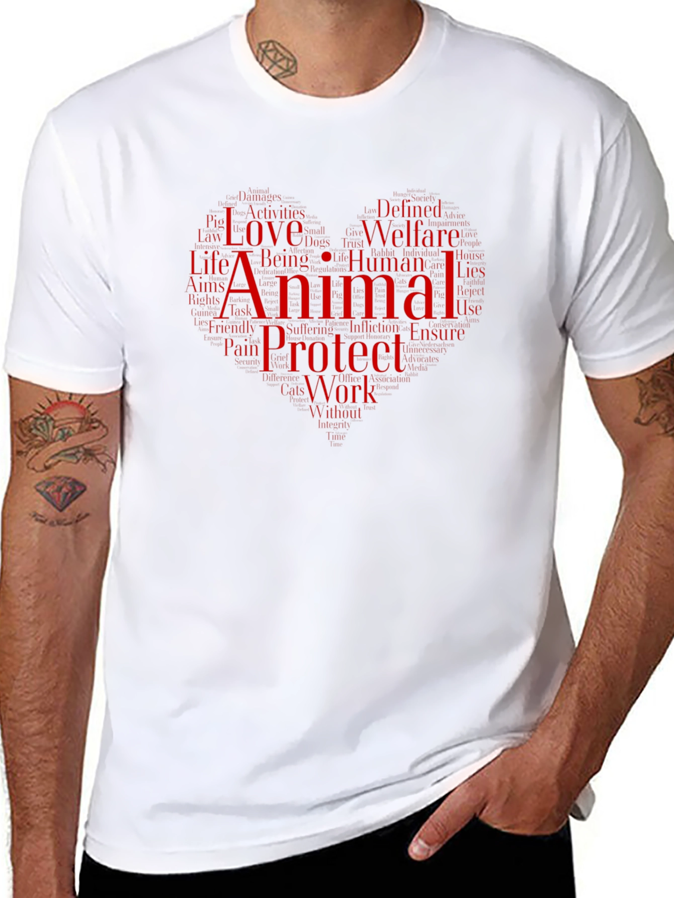 Animal Lover Graphic T-Shirt - Protect & Welfare