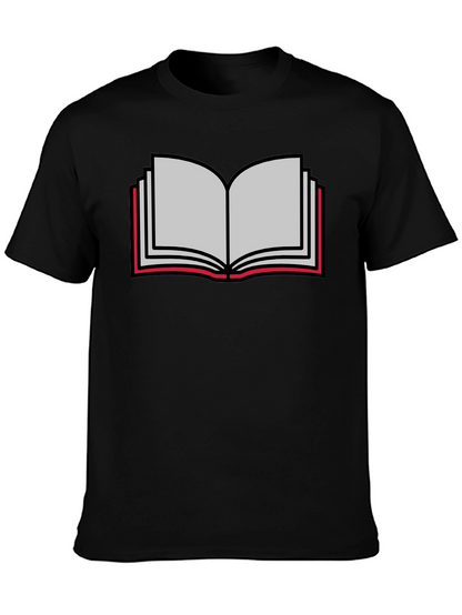 Book Lovers Tee - Open Book Graphic T-Shirt