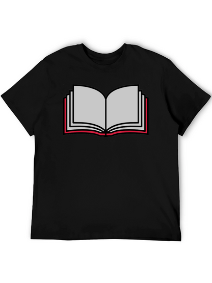 Book Lovers Tee - Open Book Graphic T-Shirt