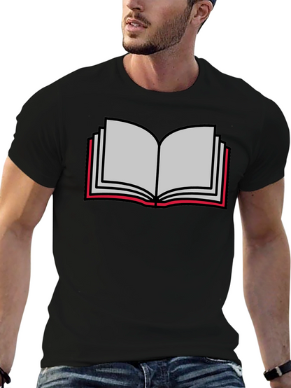 Book Lovers Tee - Open Book Graphic T-Shirt