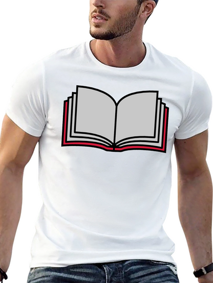 Book Lovers Tee - Open Book Graphic T-Shirt