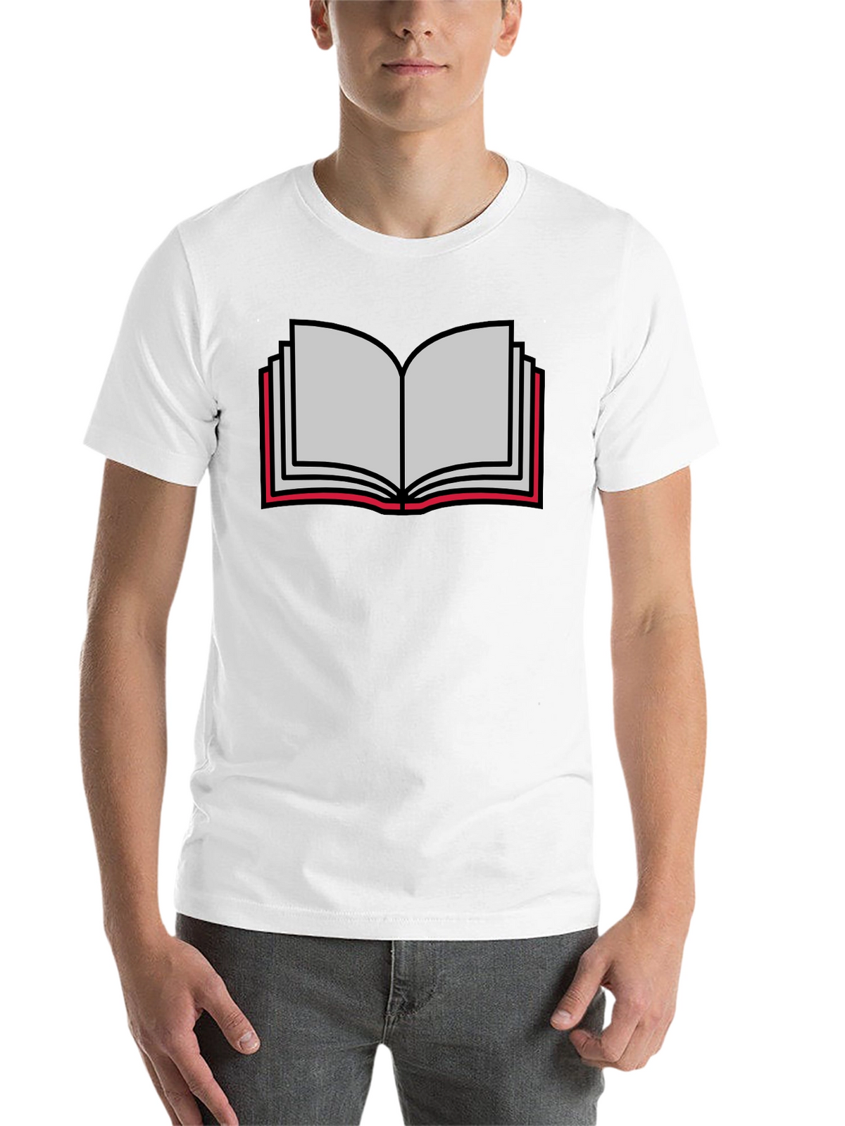 Book Lovers Tee - Open Book Graphic T-Shirt