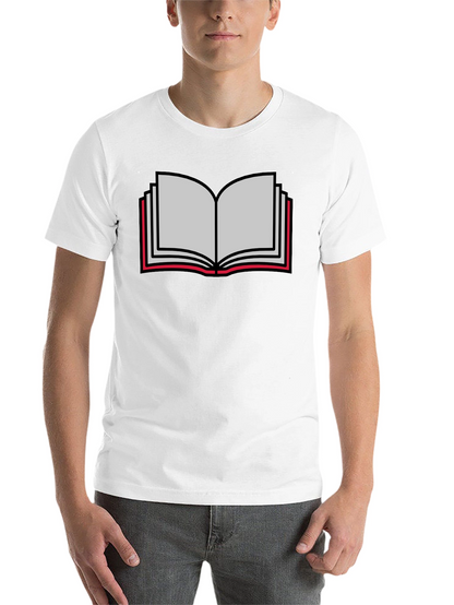Book Lovers Tee - Open Book Graphic T-Shirt