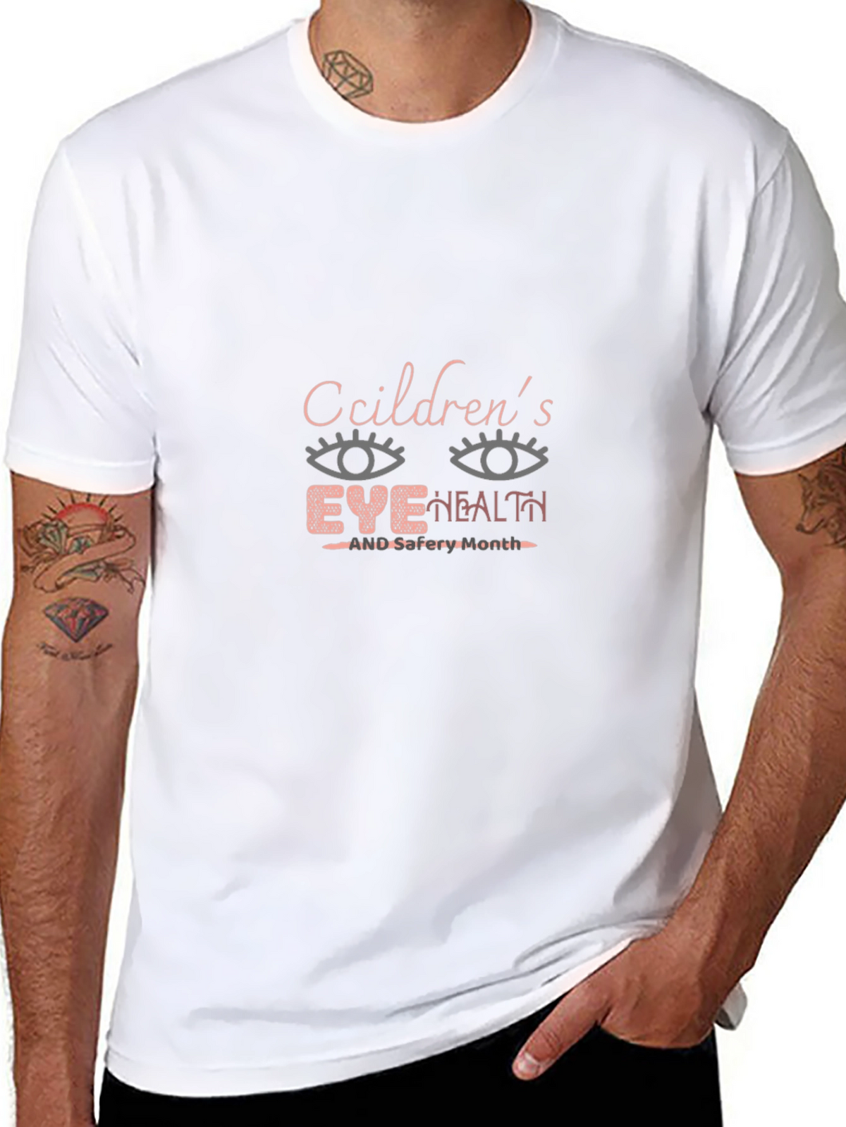Childrens Eye Health T-Shirt - Black